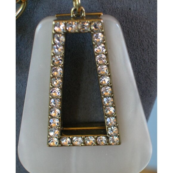 Heidi Daus Gold-Plated Chain Necklace & Earrings Set With Crystal Accents & Moth - Picture 4 of 5